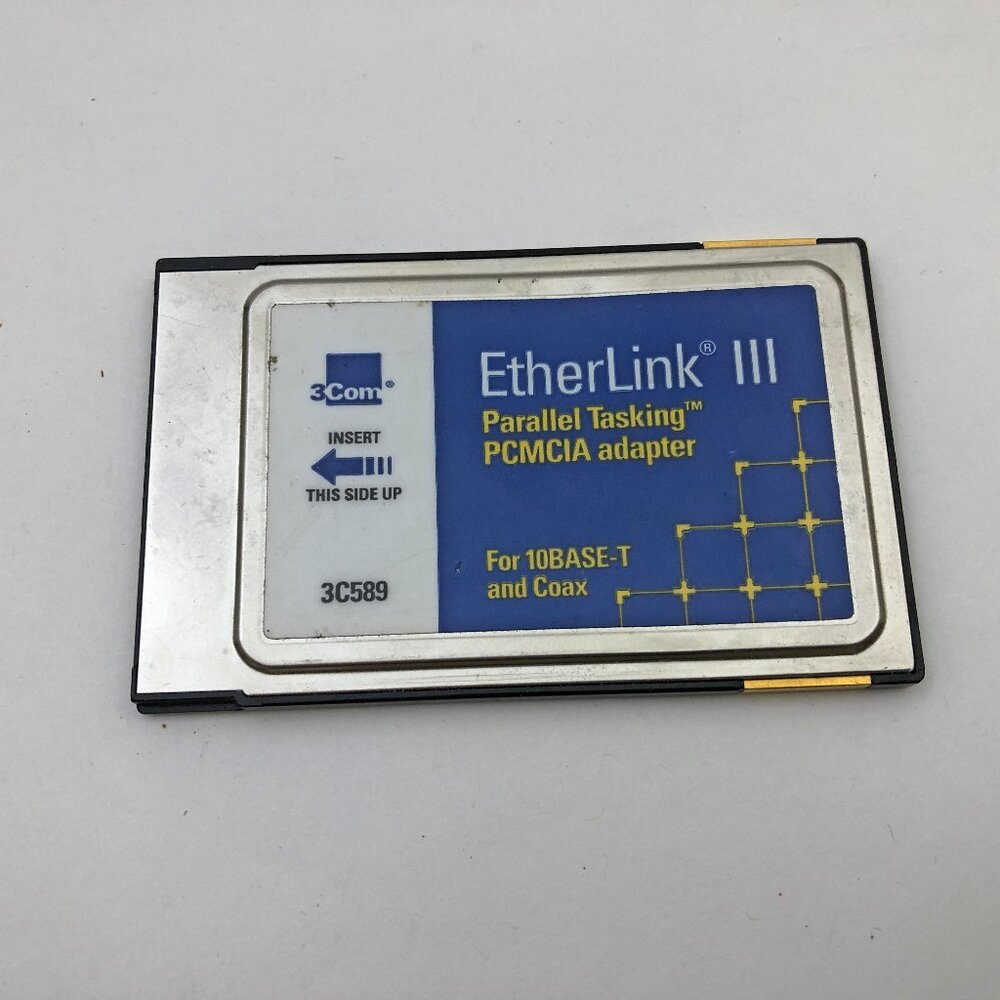 3Com EtherLink III Parallel Tasking PCMCIA adapter for 10BASE-T and Coax 3C589